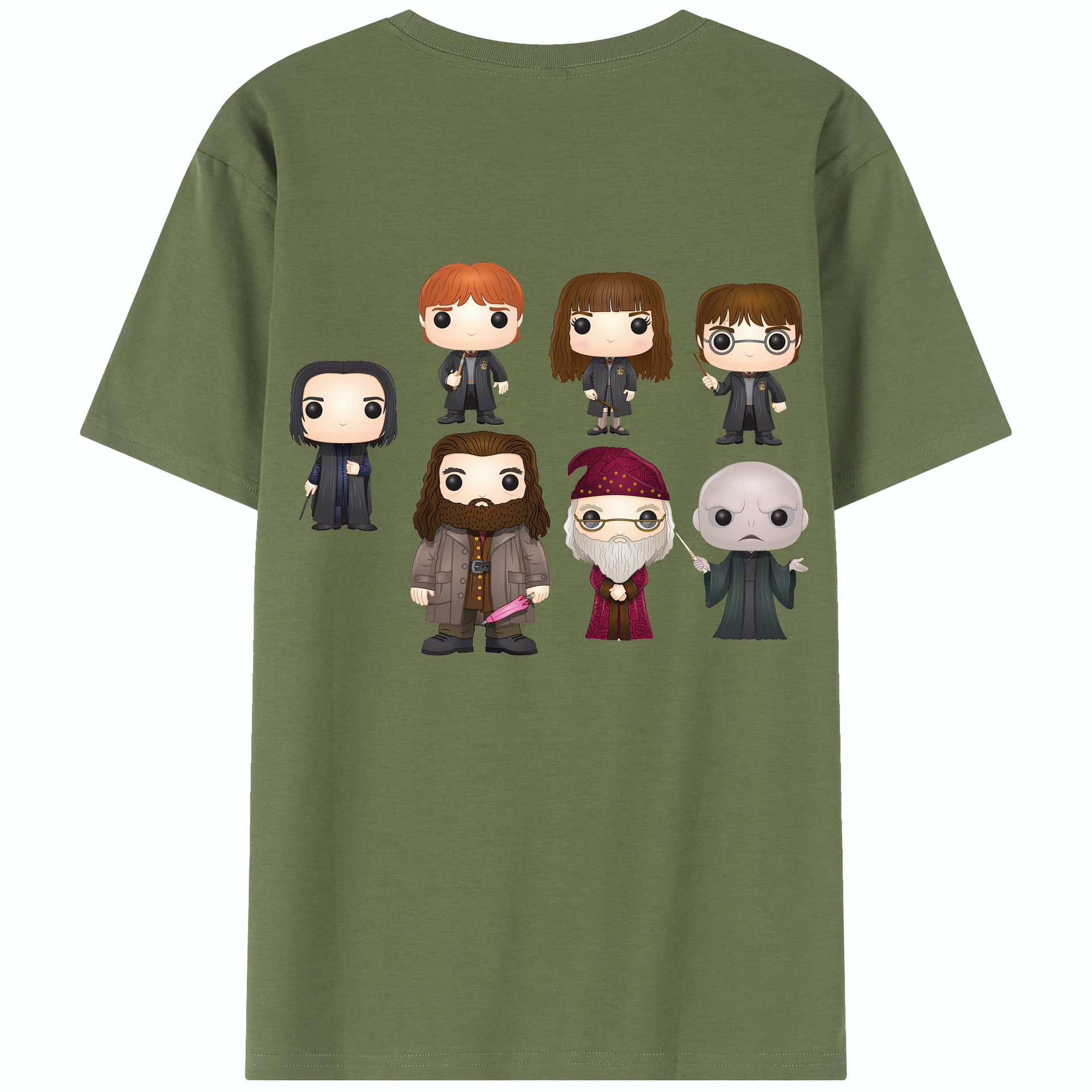 （画像用） Harry Potter ハリー・ポッターシリーズ 綿100％半袖Tシャツ（背面プリント）